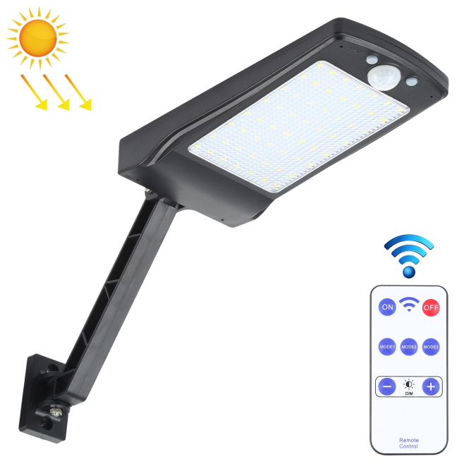 Lampe Murale Solaire Extérieure 12W 800 Lumens À Détecteur De Mouvement Avec Télécommande IP65 - www.yonis-shop.com