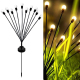 Lampes Solaires À Lucioles Pour Jardin 2 Lots 10 Têtes Lumière Chaude Étanches À Allumage Automatique 8 À 12 H
