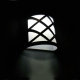Lampe Murale Solaire LED Extérieure Pour Jardin 120 Lumens IP44 Lumière Blanche Allumage Automatique Éclairage 6 À 8 Heures