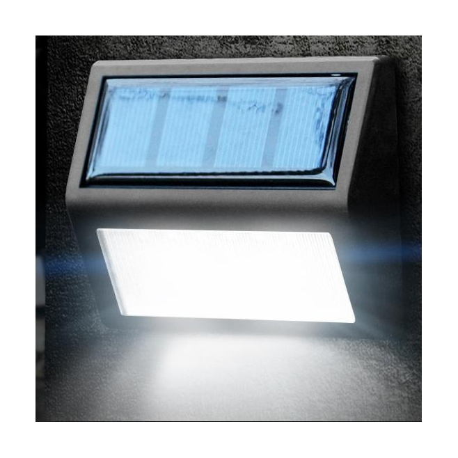 Lampe Solaire Murale Extérieure 6 LED Pour Jardin Détection De Lumière Et De Son Étanche IP65 Lumière Blanche - www.yonis-sho...