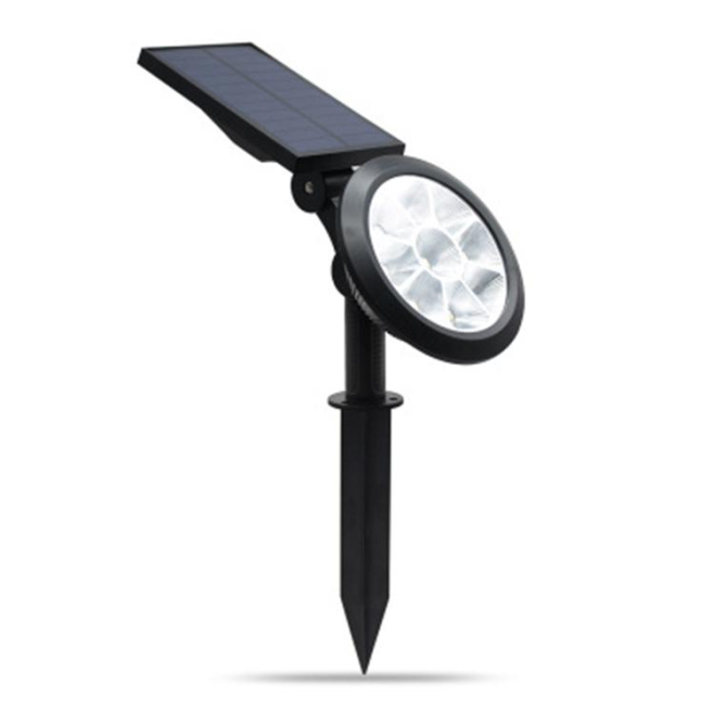 Projecteur Solaire LED De Jardin Orientable 9 LED IP65 Deux Couleurs Blanc Chaud Et Blanc À Allumage Automatique - www.yonis-...