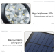 Projecteur Solaire LED De Jardin Orientable 9 LED IP65 Deux Couleurs Blanc Chaud Et Blanc À Allumage Automatique - www.yonis-...