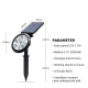 Projecteur Solaire LED De Jardin Orientable 9 LED IP65 Deux Couleurs Blanc Chaud Et Blanc À Allumage Automatique - www.yonis-...