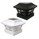 Lampe Colonne Solaire Noire De Jardin LED Bicolore Blanc Et Blanc Chaud IP45 Autonomie De Plus De 6 Heures - www.yonis-shop.com