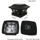 Lampe Colonne Solaire Noire De Jardin LED Bicolore Blanc Et Blanc Chaud IP45 Autonomie De Plus De 6 Heures - www.yonis-shop.com