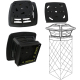 Lampe Colonne Solaire Noire De Jardin LED Bicolore Blanc Et Blanc Chaud IP45 Autonomie De Plus De 6 Heures - www.yonis-shop.com
