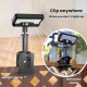 Lampe Solaire Extérieure À Détection De Mouvement 92 LED IP65 À Clip Et Tête Orientable À 360° - www.yonis-shop.com