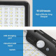 Lampe Solaire Extérieure À Détection De Mouvement 92 LED IP65 À Clip Et Tête Orientable À 360° - www.yonis-shop.com