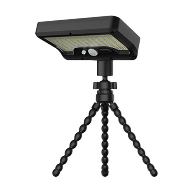 Lampe Solaire Extérieure À Détecteur De Mouvement IP65 92 LED Tête Orientable À 360° Recharge Solaire Et USB - www.yonis-shop...