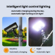 Lampe Solaire Extérieure À Détecteur De Mouvement IP65 92 LED Tête Orientable À 360° Recharge Solaire Et USB - www.yonis-shop...