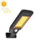 Lampe Murale Solaire LED Extérieure À Détection De Mouvement IP65 128 COB Pour Cour Jardin Et Piscine