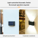 Lampe Murale Solaire Extérieure Étanche IP65 À Éclairage Haut Et Bas Avec Détecteur Crépusculaire Pour Jardinത്ഥ - www.yonis-...