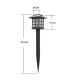 4 Lampes Solaires LED De Jardin À Piquet Lumière Colorée IP65 Recharge Solaire Et Allumage Automatique - www.yonis-shop.com