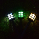 4 Lampes Solaires LED De Jardin À Piquet Lumière Colorée IP65 Recharge Solaire Et Allumage Automatique - www.yonis-shop.com