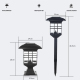 Lampe Solaire Décorative Extérieure Étanche Pour Jardin Lumière Blanc Chaud Autonomie 8 Heures - www.yonis-shop.com