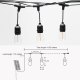 Guirlande Lumineuse Solaire RGB Extérieure 14,6 m 16 Ampoules IP65 Télécommande 17 Modes Automatiques - www.yonis-shop.com