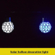 Lot De 2 Lampes Solaires Suspendues Boule Ajourée Pour Jardin Lumière Blanche Autonomie De 6 À 8 Heures - www.yonis-shop.com