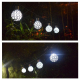 Lot De 2 Lampes Solaires Suspendues Boule Ajourée Pour Jardin Lumière Blanche Autonomie De 6 À 8 Heures - www.yonis-shop.com