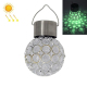 Lot De 2 Lampes Solaires Suspendues Boule Ajourée Pour Jardin Lumière Blanche Autonomie De 6 À 8 Heures - www.yonis-shop.com