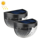 Lampe Murale Solaire LED Extérieure Pour Clôture Jardin 2 Pièces Avec Capteur De Lumière Autonomie De Plus De 10 Heures IP44