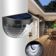 Lampe Murale Solaire LED Extérieure Pour Clôture Jardin 2 Pièces Avec Capteur De Lumière Autonomie De Plus De 10 Heures IP44 ...