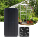 Ventilateur Solaire Mini D’Extraction Pour Cuisine Animaux Poulailler Et Cabane 10 W 36 dB 2000 Tr/min - www.yonis-shop.com