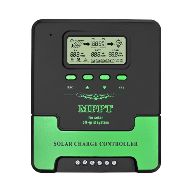Contrôleur De Charge Solaire MPPT 12V 24V 60A Avec Écran LCD Ports USB Et Identification Automatique - www.yonis-shop.com