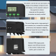 Régulateur De Charge Solaire MPPT 12V 24V 40A Avec Écran LCD Et Sorties USB 5V 3A Pour Systèmes Solaires - www.yonis-shop.com