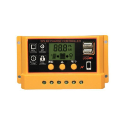 Contrôleur De Charge Solaire 10A 12V 24V Avec Écran LCD Pour Batteries Plomb Lithium Et LiFePO4 Avec Protections Intégrées