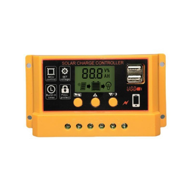 Contrôleur De Charge Solaire 10A 12V 24V Avec Écran LCD Pour Batteries Plomb Lithium Et LiFePO4 Avec Protections Intégrées - ...