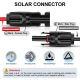 Paire De Câbles D’Extension Photovoltaïques MC4 2 m 10 AWG IP67 Résistants Aux UV Pour Camping Cars - www.yonis-shop.com