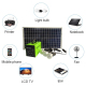 Kit Solaire Autonome 30W Avec 3 Ampoules LED 500 lm Batterie LiFePO4 19,5 Ah Onduleur 100W Et USB - www.yonis-shop.com
