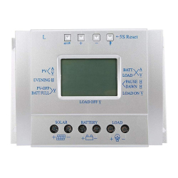 Régulateur De Charge Solaire PWM 12V 24V 60A Avec Écran LCD Pour Batterie Plomb Et Éclairage Solaire Programmable 1 À 24 H - ...
