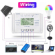 Régulateur De Charge Solaire MPPT 40 A 12 V 24 V Avec Écran LCD Charge PWM Et Protections Batterie - www.yonis-shop.com