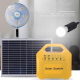 Kit D’Éclairage Solaire LED 10 W Rechargeable Avec Batterie 12 V 7 Ah Deux Lampes Et Charge USB - www.yonis-shop.com