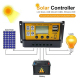 Contrôleur De Charge Solaire 10A 12V 24V Avec Écran LCD USB 5V 3A PWM 3 Étages Contrôle Lumineux Et Minuterie - www.yonis-sho...