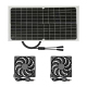 Panneau Solaire 15 W Étanche IP65 Pour Ventilateur Double d’Extraction Extérieur en Silicium Polycristallin - www.yonis-shop.com