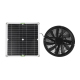 Ventilateur Solaire Pour Serres Cuisines Et Poulaillers Avec Panneau Monocristallin 15 W IP65 - www.yonis-shop.com