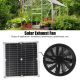 Ventilateur Solaire Pour Serres Cuisines Et Poulaillers Avec Panneau Monocristallin 15 W IP65 - www.yonis-shop.com