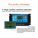 Contrôleur De Charge Et Décharge Solaire 12/24V 20A Pour Batterie Avec Écran LED Et Double USB - www.yonis-shop.com