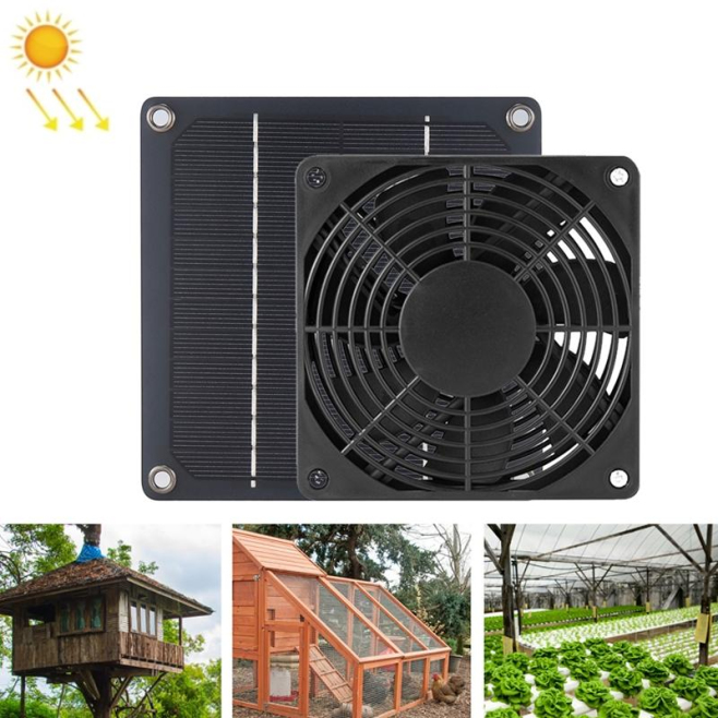 Ventilateur D’Extraction Solaire Extérieur 3W Pour Poulaillers Et Abris D’Animaux 2000 Tr Min Moins De 36 dB - www.yonis-shop...