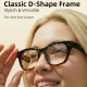 Lunettes Intelligentes Avec Caméra 13 MP Pour Vidéo Mains Libres 1080p 30 FPS Appels IA Et Verres Photochromiques - www.yonis...