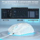 Souris Gaming Sans Fil RGB Tri-Mode Ergonomique 8000 DPI Perforée Avec Batterie 600 mAh - www.yonis-shop.com