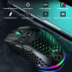 Souris Gaming Sans Fil RGB Tri-Mode Ergonomique 8000 DPI Perforée Avec Batterie 600 mAh - www.yonis-shop.com