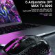 Souris Gaming Sans Fil RGB Tri-Mode Ergonomique 8000 DPI Perforée Avec Batterie 600 mAh - www.yonis-shop.com
