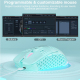 Souris Gaming Sans Fil RGB Tri-Mode Ergonomique 8000 DPI Perforée Avec Batterie 600 mAh - www.yonis-shop.com