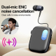 Oreillette Bluetooth À Pince Pour Appels Réduction De Bruit ENC Écran LED Câble Rétractable 32 Cm Autonomie 90 Heures - www.y...