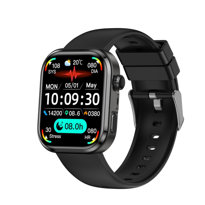 Montre Connectée Avec Appels Bluetooth Suivi Santé HRV Écran HD 320 X 382 Autonomie 5 À 7 Jours Android iOS - www.yonis-shop.com