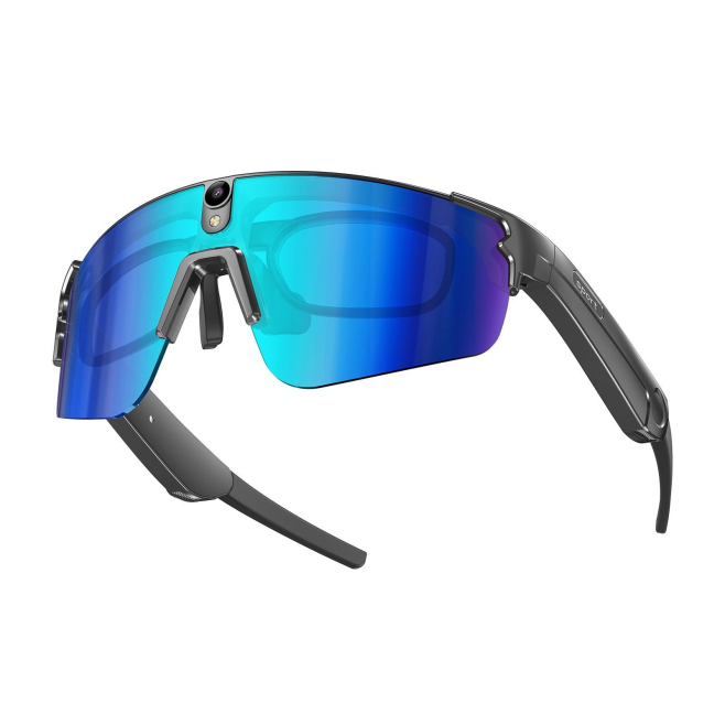 Lunettes Connectées Pour Cyclisme Avec Caméra 8 MP Assistant Vocal Appels Bluetooth Et Réduction De Bruit - www.yonis-shop.com