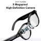 Lunettes Intelligentes Connectées Avec Caméra 8 MP Photos Vidéos Appels Bluetooth Assistant Vocal IA Et Traduction - www.yoni...